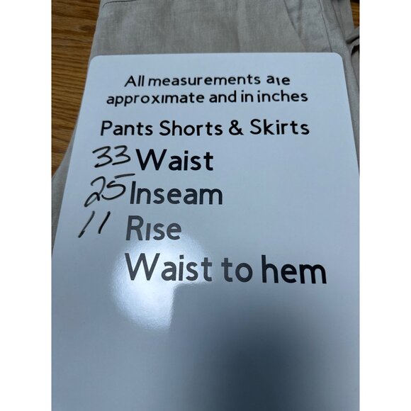 J. Crew Womens Beige Linen-Blend With Elastic Waist & Tie Belt Ankle Pants Sz 12 - Picture 10 of 10